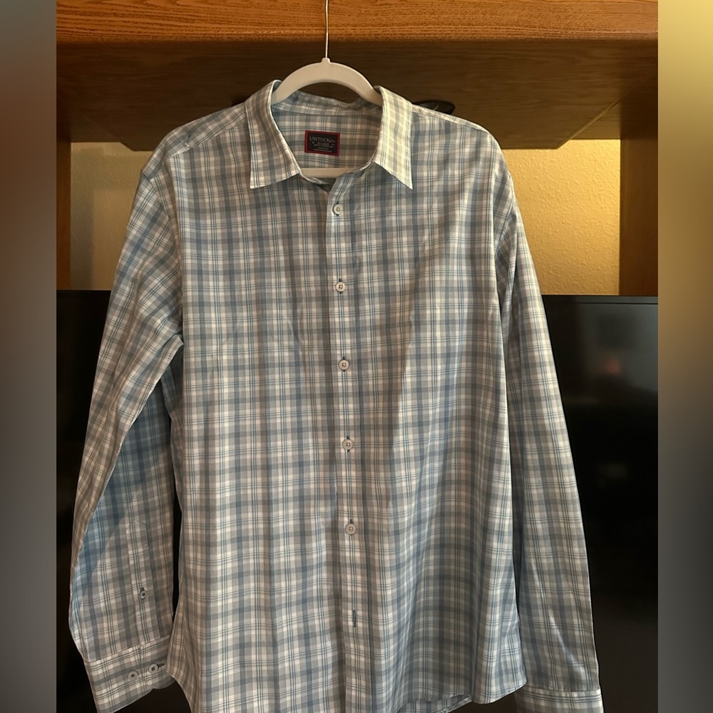 Men’s Extra Large XL UNTUCKit Plaid Button Down Shirt
